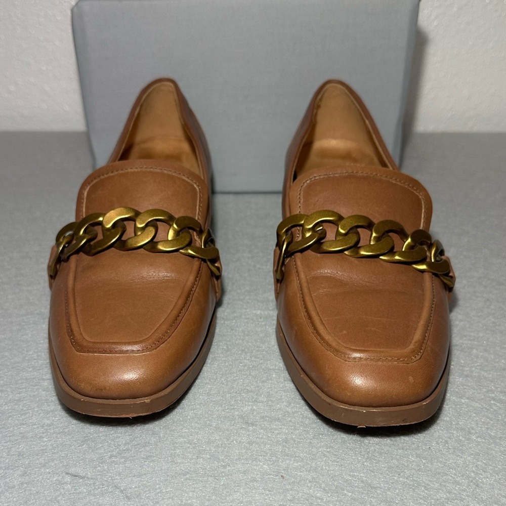 Vionic Mizelle Leather Chain Loafers - Picture 5 of 9